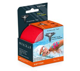 TITAN ΤΑΙΝΙΑ ΚΙΝΗΣΙΟΛΟΓΙΑΣ RED 5mX5cm - Ορθοπεδικά είδη στο e-orthoshop