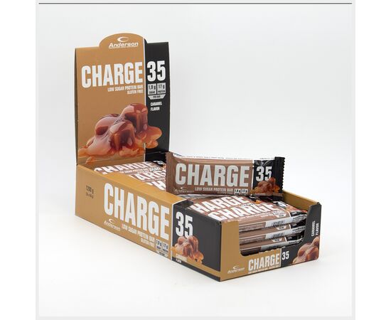 CHARGE 35 CARAMEL 24x50g PROTEIN BARS ANDERSON -  στο e-orthoshop