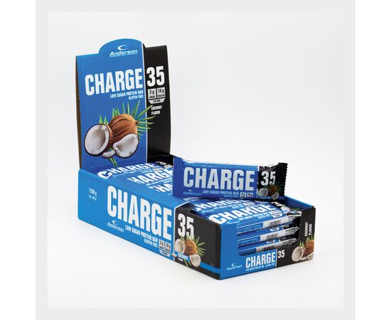 CHARGE 35 COCONUT 24x50g PROTEIN BARS ANDERSON [OFFER] -  στο e-orthoshop